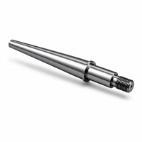 Axe conique en acier usiné CNC suisse sur mesure pour mécanismes de bobinage et d'outillage compact
