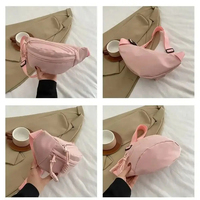 Sac banane demi-lune personnalisé avec logo, en tissu Oxford, grande capacité, imperméable, sac de poitrine et sac bandoulière, vente en gros usine