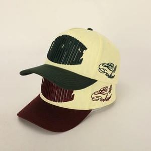 Custom Unisex 5 Panel <b>Waterproof</b> Cotton 3D Embroidery Fruit Pattern Baseball Cap Wholesale Structured Sports Formal Dad <b>Hat</b> - Product Image 2