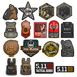 Patchs tissés en tissu pour gilet tactique 511, badges décoratifs personnalisés - Product Image 4