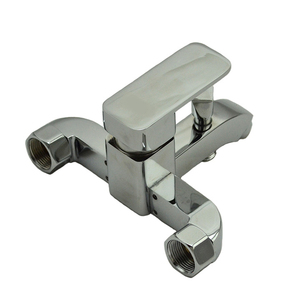 MCBKRPDIO Triple Crown <span class=keywords><strong>Prince</strong></span> Robinet de salle de bain Carré Split Gravity Baignoire de douche Eau chaude froide 1150 grammes Laiton Finition chromée Pluie - Product Image 4