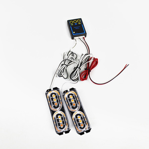 New 2 miếng <span class=keywords><strong>12</strong></span> LED cảnh báo Strobe <span class=keywords><strong>Lights</strong></span> Set khẩn cấp nhấp nháy đèn nguy hiểm Flash lưới tản nhiệt đèn phổ đồ đạc cho - Product Image 2