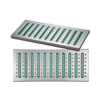 Caniveau de drainage sanitaire SY SY-02 à poser au sol, surface antidérapante, finition polie, capacité de charge 1000 kg/m, pour l'industrie alimentaire