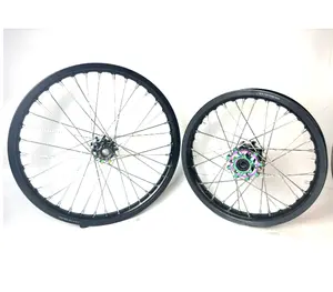 Fábrica personalizar 21 18 aleación de aluminio ruedas de bicicleta de Cross eléctrica para Surron Light Bee X