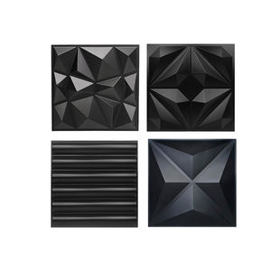 لون أسود متوفر في المخزون ديكور داخلي مقاوم للهب مقاوم للماء ورق حائط ثلاثي الأبعاد من كلوريد البولي فينيل لوحة حائط ثلاثية الأبعاد - Product Image 2