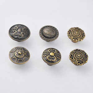 European Style Cabinet <b>Knob</b> Zinc Alloy Round Single Hole Drawer Handle Durable Furniture Hardware - Product Image 3