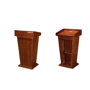 Pupitre en bois massif Mingzhong avec tiroir et étagère pour conférences, formations et mariages - Product Image 3