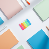 Blocs-notes adhésifs rectangulaires colorés en PET 50mm x 75mm personnalisables pour le bureau/l'école/la maison/les cadeaux Win Sing