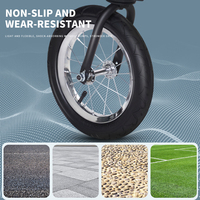 Roue de vélo portable en usine, poussette pour animaux de compagnie à course moyenne, poussette pour animaux de compagnie à pli facile