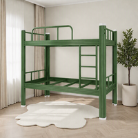 Lit superposé en acier taille king avec cadre détachable et structure renforcée robuste