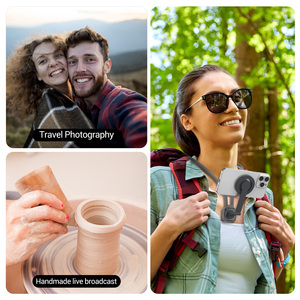 Support de téléphone magnétique flexible et étanche, rotation à 360 degrés, forte aspiration, pour VLOG en vue à la troisième personne, idéal pour les paresseux - Product Image 5