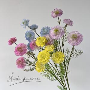 Flores Artificiales, Ramas Largas de Flor de Pino de 5 Cabezas, Seda de Alta Simulación, Decoración para Bodas - Product Image 5