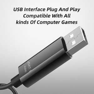ชุดหูฟังสําหรับเล่นเกมคอมพิวเตอร์ 2.5M <span class=keywords><strong>7.1</strong></span> ช่องเสียงสเตอริโอพอร์ต USB พร้อมไมโครโฟนไฮไฟเบสเพลงหูฟังแบบมีสายหูฟัง - Product Image 3