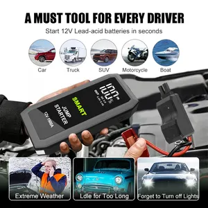 16800mah power bank di avviamento al litio 1500A 18W doppia uscita USB smart jumpstarter per auto portatile