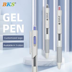 Stylos Gel Rétractables Personnalisables, Cadeaux Scolaires, Papeterie Gris Blanc, Largeur d'écriture 0,5 mm en Plastique pour Étudiants - Product Image 3