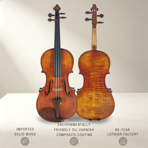 <span class=keywords><strong>Violon</strong></span> professionnel en bois massif d'épicéa et d'érable, fabriqué à la main en Chine, <span class=keywords><strong>de</strong></span> haute <span class=keywords><strong>qualité</strong></span>, pour les musiciens d'orchestre, les étudiants et les débutants - Product Image 1