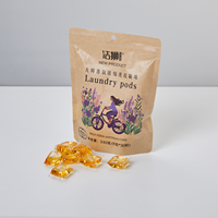 Lessive liquide écologique Jieshi en dosettes de 12g, perles de lessive jetables, parfum cerise et miel, 50%-80% de réduction