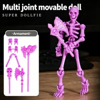 Figura de acción articulada con múltiples puntos de movimiento, esqueleto humano flexible DIY, muñeco de juguete para colección, regalo, decoración del hogar