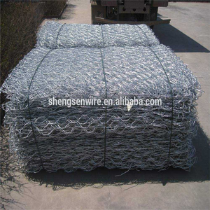 Sıcak daldırma galvanizli gabyon tel örgü taş sepet Gabion kutusu altıgen delik Gabion istinat duvar için - Product Image 5