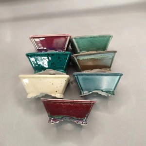 Mini hoge temperatuur geglazuurde bonsai pot keramische bonsai pot - Product Image 1