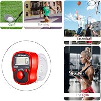 Compteur électronique à LED personnalisable ABS DIY Finger Ring pour les cadeaux de fête Musulman Prier Comptage-pour les projets de bricolage