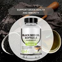 Gélules d'huile de nigelle HDK OEM ODM, complément alimentaire pour la santé immunitaire, antioxydant, articulations et peau, Nigella Sativa, marque privée, vente en gros