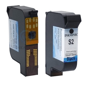 Cartuchos de Tinta Negra Compatibles con Base de Solvente S2 con Chip para Impresora de Inyección de Tinta Answer U2 Pro X1 U2 Smart Smartone TIJ - Product Image 1