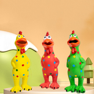 Wholesale Pet <strong>Dog</strong> Chew <strong>Toys</strong> <strong>Latex</strong> Spotted Chicken Medium Large Eco Friendly Durable Interactive Pet <strong>Dog</strong> <strong>Squeaky</strong> <strong>Toys</strong> - Product Image 1
