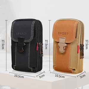 Mens Fashion Oxford Fabric Waterproof Phone Bag with Card Slots and Belt Hook for Daily and Business Use - Product Image 2