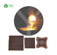 Filtre en maille de fibre de verre moulé, filtre en fibre de verre sur mesure pour pièces moulées en aluminium et en fonte de fer