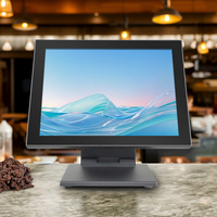 Système de caisse enregistreuse POS de haute qualité Canteen S600F avec processeur Intel N100, base pliable ultra-fine, écran tactile