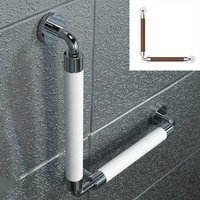 Nouvelle barre d'appui de salle de bain en alliage d'aluminium Rails de sécurité pour toilettes pour douches de salle de bain