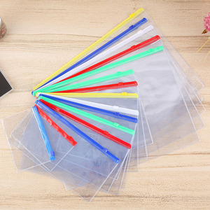 Enveloppes en plastique réutilisables à fermeture éclair, design élégant, prix bas, formats <span class=keywords><strong>A4</strong></span>, A5, A6 - Product Image 2