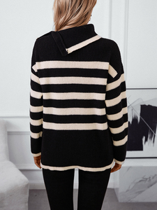 Maglione Pullover da <span class=keywords><strong>Donna</strong></span> con Collo a Risvolto, 100% Poliestere Traspirante, Lavorato a Maglia, Casual Autunnale, Logo Personalizzato, Disponibile S-XL, <span class=keywords><strong>Marca</strong></span> JY - Product Image 6