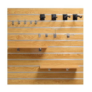 Nhà máy trực tiếp 15-18 mét <span class=keywords><strong>slatwall</strong></span> Rack hiển thị MDF trang trí <span class=keywords><strong>slatwall</strong></span> Panels - Product Image 3