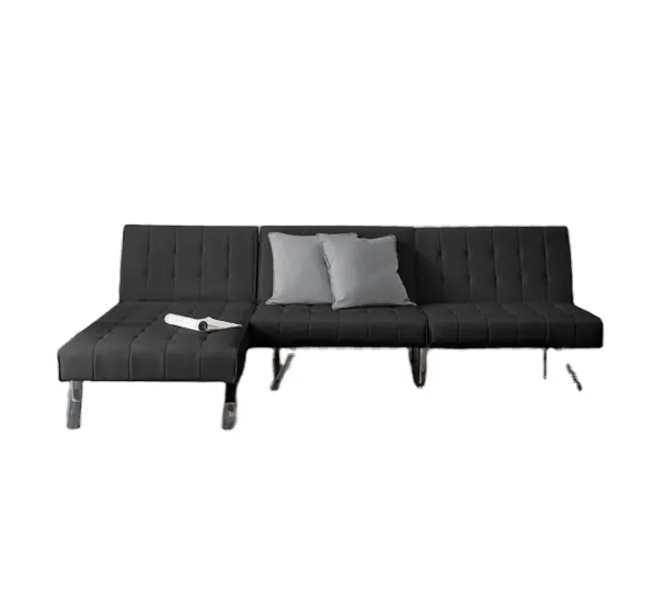 Chinesisches neues Design faltbar Stoffsofa bett ohne Ablage 3-Sitzer-Sofa-Bett Wohnzimmermöbel