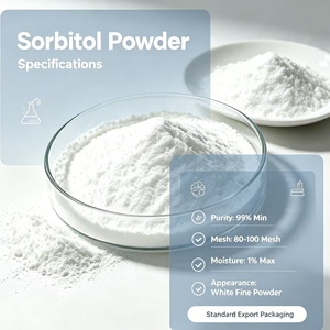Poudre de sorbitol, humectant, non agglomérant, 20-60 mesh, E420, fabricant, normes BP, USP, EP, FCC - Product Image 2