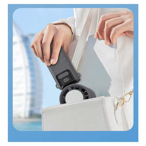 New high-speed <b>handheld</b> <b>fan</b> with cooling function 100 speed settings mini USB <b>fan</b> foldable digital display portable cooling <b>fan</b> - Product Image 4