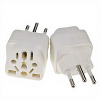 Adaptateur de voyage Brésil, prise de conversion multi-pays, prises AC en forme de diamant, WY-11A-1