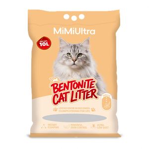Litière pour chat en bentonite agglomérante naturelle sans poussière, 5L, 10L, 25L, de l'usine OEM - Product Image 1