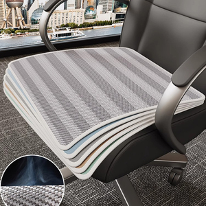 Cojín de asiento Interior de coche de una sola pieza de verano, alfombrilla de ratán de Color sólido fresco transpirable, almohadas de madera para el hogar, cojines de asiento - Product Image 4