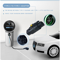 Nouveau 7KW 32A 250V AC EV Adaptateur Type2 à Type1 Anti-Drop J1772 Plug pour Nissan Leaf Hyundai Toyota