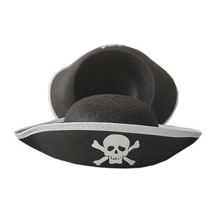 Accessoire de déguisement Pirate Hat Buccaneer pour enfants adultes capitaine Halloween accessoires de jeu de rôle sur le thème noir - Product Image 3