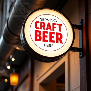 Ngoài trời hai mặt hộp Đèn dấu hiệu Acrylic vòng tròn hộp Đèn ngoài trời hai mặt không ướt quảng cáo tùy chỉnh thương mại - Product Image 1