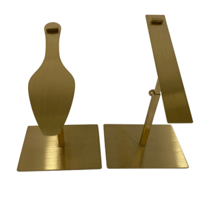 Exhibidores de Zapatos de Metal Ajustables de Acero Inoxidable Dorado, Modernos y Sencillos, para un Solo Par de Zapatos de Mujer, Venta al Por Mayor - Product Image 2