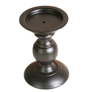 Bougeoir en métal noir - Product Image 3