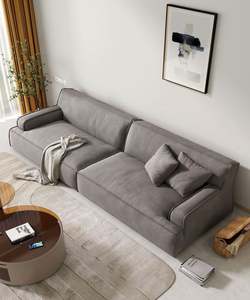 Canapé sectionnel Canapé en tissu Siège personnalisé Meubles de bureau à domicile 3 + 2 + 1 places Canapé de salon - Product Image 5