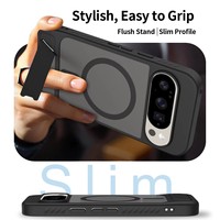 Étui de téléphone portable magnétique invisible deux-en-un pour Google Pixel 10Pro & 9Pro avec coque à effet givré