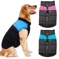 Mosucoirl S-7XL Veste de manteau en polyester imperméable pour chien de compagnie Veste d'hiver chaude en coton épais pour les