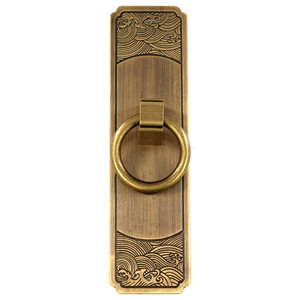 Chinese <b>Antique</b> <b>Brass</b> Cabinet <b>Door</b> Handle Rectangle Durable Wardrobe Bookshelf Hardware - Product Image 5